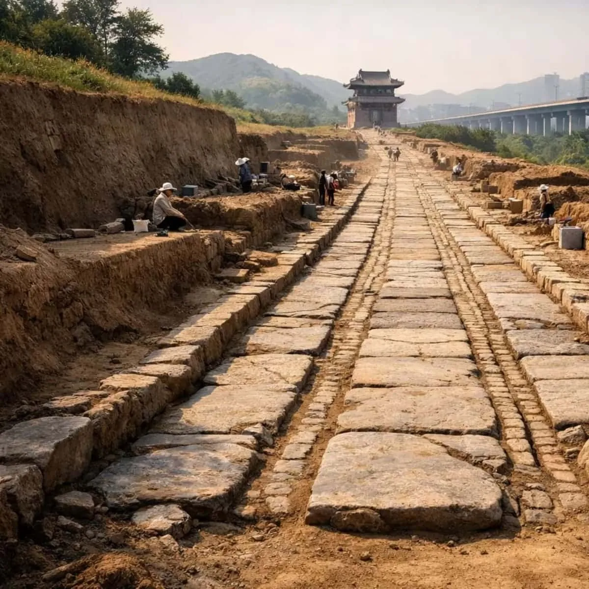 Grote vondst: Qin-keizerlijke weg in China laat oude infrastructuurambities zien